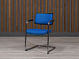 Конференц кресло на полозьях Flekssit Ткань Синий Турция (33681-14034)